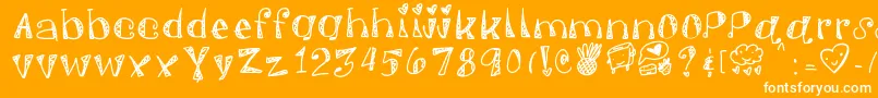 Springfunvibes Font – White Fonts on Orange Background