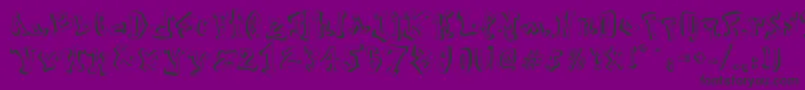 Street2Art Font – Black Fonts on Purple Background