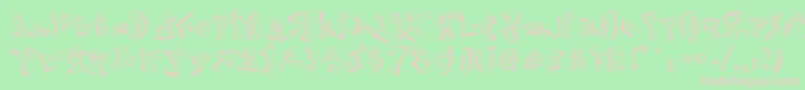 Street2Art Font – Pink Fonts on Green Background
