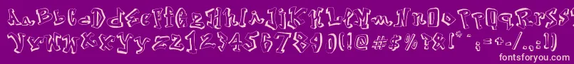 Street2Art Font – Pink Fonts on Purple Background