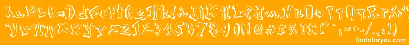 Street2Art Font – White Fonts on Orange Background