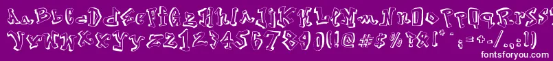 Street2Art Font – White Fonts on Purple Background