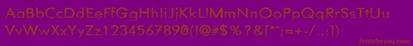 Шрифт Needglas – коричневые шрифты на фиолетовом фоне