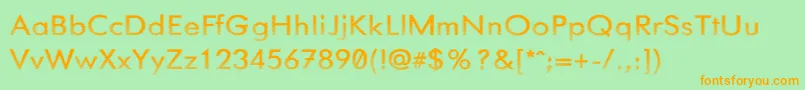 Needglas Font – Orange Fonts on Green Background