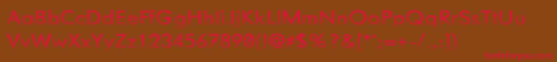 Needglas Font – Red Fonts on Brown Background
