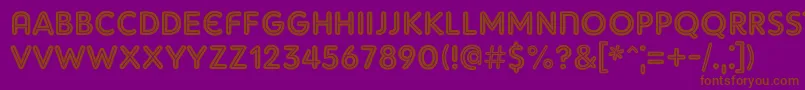 Adamgorry Font – Brown Fonts on Purple Background