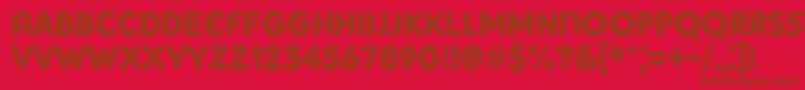 Adamgorry Font – Brown Fonts on Red Background