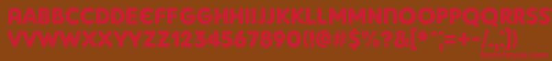 Adamgorry Font – Red Fonts on Brown Background