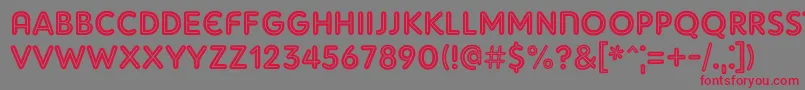 Adamgorry Font – Red Fonts on Gray Background