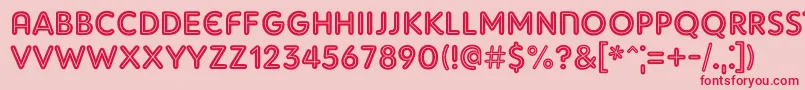 Adamgorry Font – Red Fonts on Pink Background