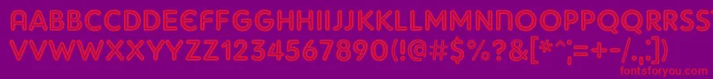Adamgorry Font – Red Fonts on Purple Background