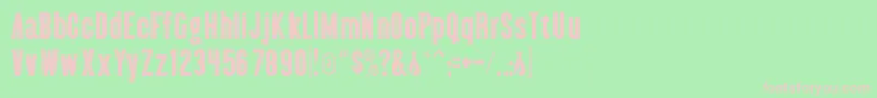 Almontegaunt Font – Pink Fonts on Green Background