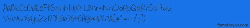 Подробнее о шрифте WhateverItTakes Шрифт WhateverItTakes – чёрные шрифты на синем фоне