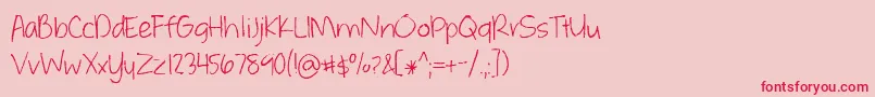 WhateverItTakes Font – Red Fonts on Pink Background