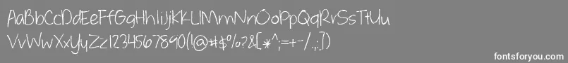 WhateverItTakes Font – White Fonts on Gray Background