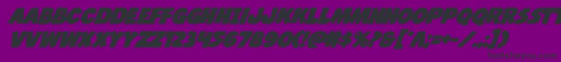 フォントJcandlestickbold – 紫の背景に黒い文字