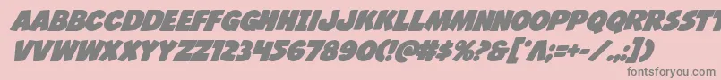 Jcandlestickbold Font – Gray Fonts on Pink Background