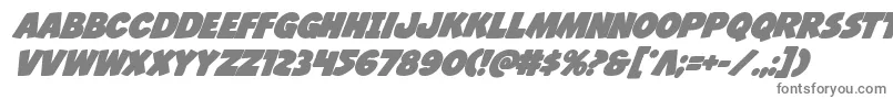 フォントJcandlestickbold – 白い背景に灰色の文字