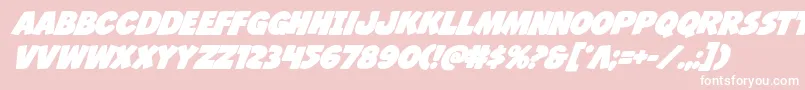 Jcandlestickbold Font – White Fonts on Pink Background