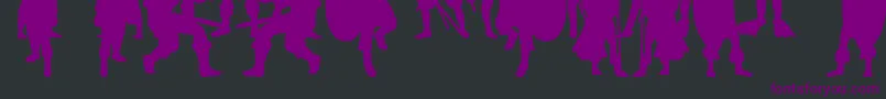 TimeWarriors Font – Purple Fonts on Black Background