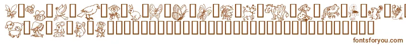Шрифт Critdsb – коричневые шрифты на белом фоне