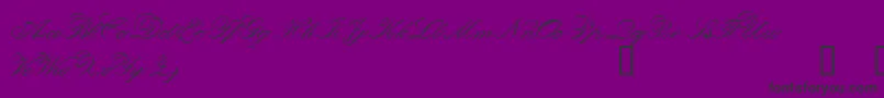 OrphielDemo-Schriftart – Schwarze Schriften auf violettem Hintergrund