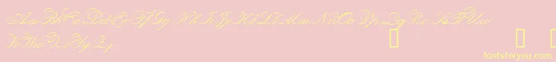 OrphielDemo Font – Yellow Fonts on Pink Background