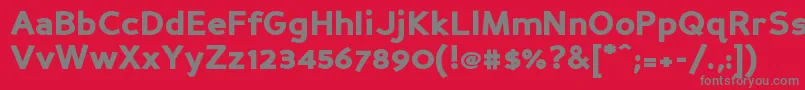 Persanbk Font – Gray Fonts on Red Background