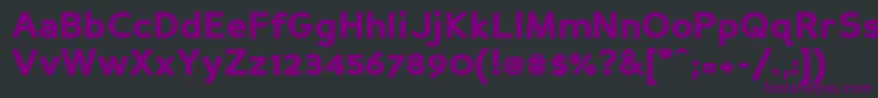 Шрифт Persanbk – фиолетовые шрифты на чёрном фоне