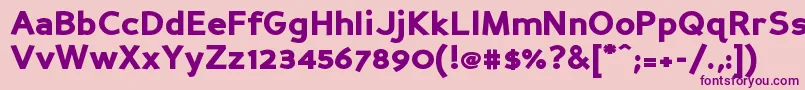 Persanbk Font – Purple Fonts on Pink Background