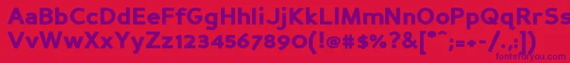 Persanbk Font – Purple Fonts on Red Background