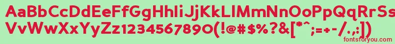 Persanbk Font – Red Fonts on Green Background