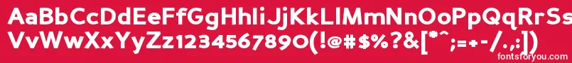 Persanbk Font – White Fonts on Red Background