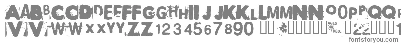 Шрифт Polaroid22 – серые шрифты на белом фоне