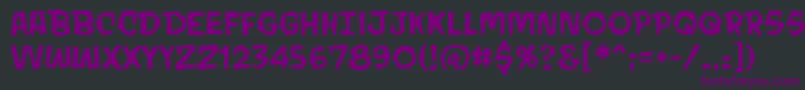 MondobeyondoBb Font – Purple Fonts on Black Background