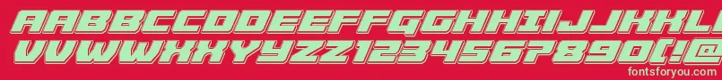 Lisätietoja Cruiserfortresspunchital-fontista Cruiserfortresspunchital-fontti – vihreät fontit punaisella taustalla