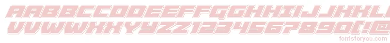 Czcionka Cruiserfortresspunchital – różowe czcionki