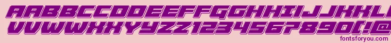 Шрифт Cruiserfortresspunchital – фиолетовые шрифты на розовом фоне