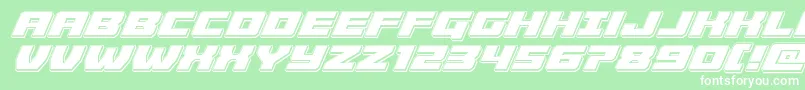 Więcej informacji o czcionce Cruiserfortresspunchital Czcionka Cruiserfortresspunchital – białe czcionki na zielonym tle