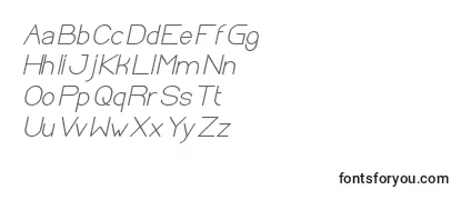 Обзор шрифта OpticalFiberBoldItalic