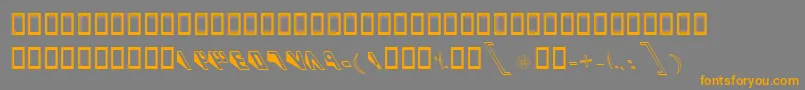 fuente BKaj – Fuentes Naranjas Sobre Fondo Gris