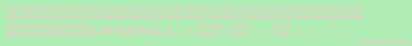 BKaj Font – Pink Fonts on Green Background