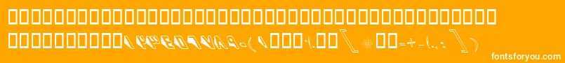 BKaj Font – White Fonts on Orange Background