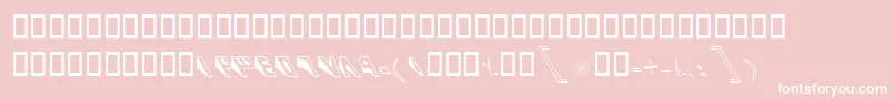 BKaj Font – White Fonts on Pink Background