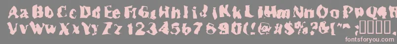 Inspector39 Font – Pink Fonts on Gray Background