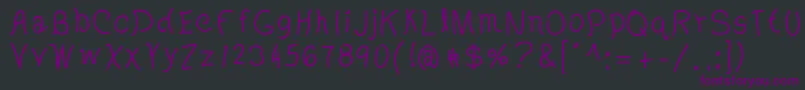 ParisByDaylight Font – Purple Fonts on Black Background