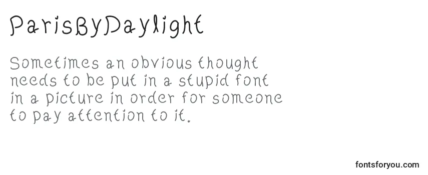 Review of the ParisByDaylight Font