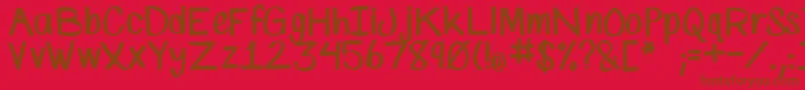 Подробнее о шрифте SpMarkerFont Шрифт SpMarkerFont – коричневые шрифты на красном фоне