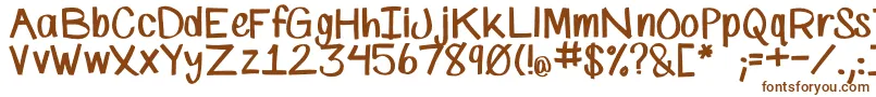 SpMarkerFont-Schriftart – Braune Schriften