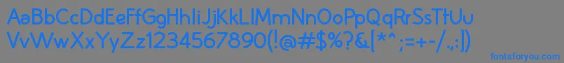 Шрифт HuelicB – синие шрифты на сером фоне
